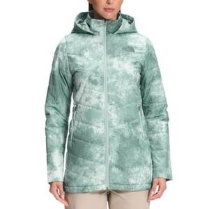 The North Face Womens Tamburello Printed Parka,Green,Medium